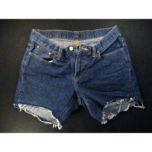 Polo Jeans Co. CUTOFF JEAN SHORTS Womans Cut Off W Size 8 Blue Denim